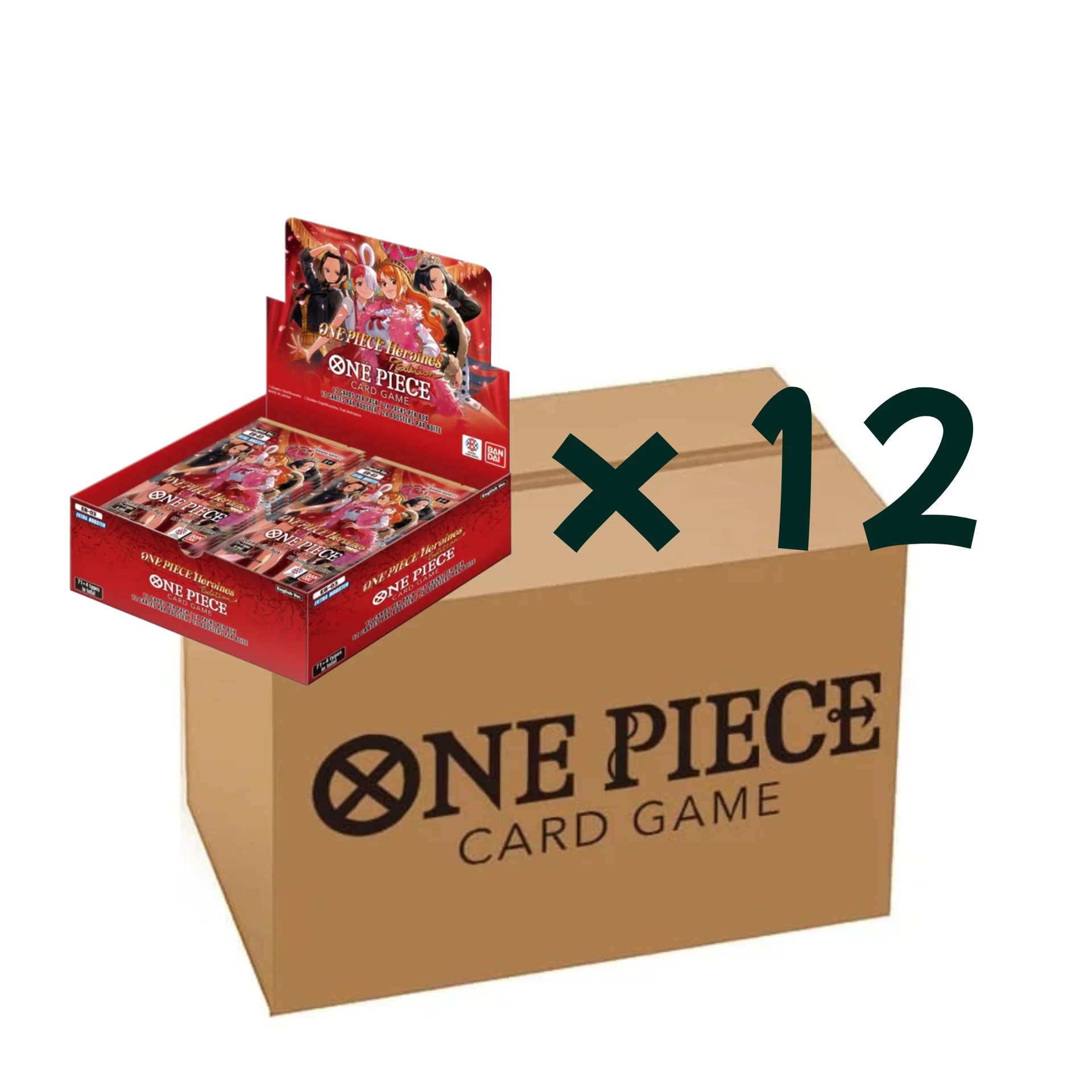 12x EXTRA BOOSTER -ONE PIECE HEROINES EDITION - [EB-03] - BOOSTER BOXES (1x CASE)